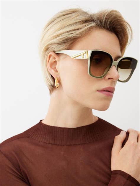 fendi 60mm square sunglasses|fendi oversized 56mm sunglasses.